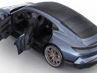Porsche Taycan Turbo GT 2025 3D model