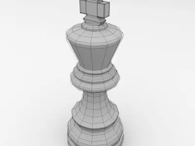 King Chess 3D model
