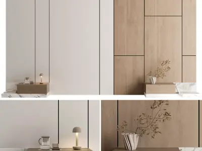 Headboard Wall Panel Composition 17 3D model