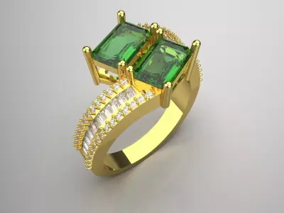 Womens Ring jr00154 3D print model