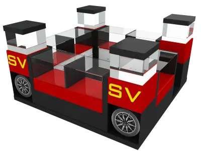  Booth Exhibition Stand a33 3D model