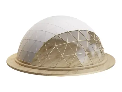 Dome Glamping Geodome 3D model