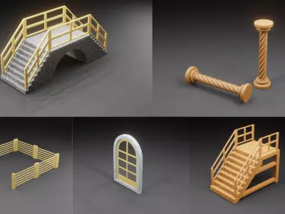 Architectural Assets Kitbash 3D model
