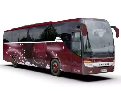 Setra S 415 GT-HD Low-poly 3D model