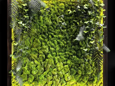 Vertical garden Moss modules 3 3D model