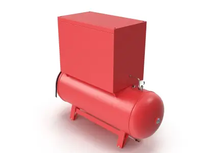 Air Compressor 73 Gallon 8 HP Low-poly 3D model