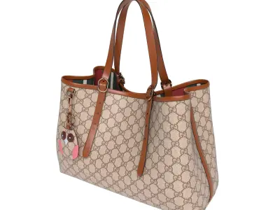 Gucci GG Emblem Medium Tote Bag Low-poly 3D model