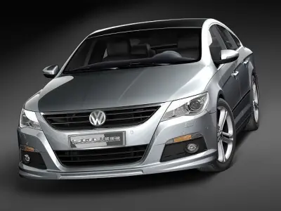 Vokswagen passat cc r 2010 3D model