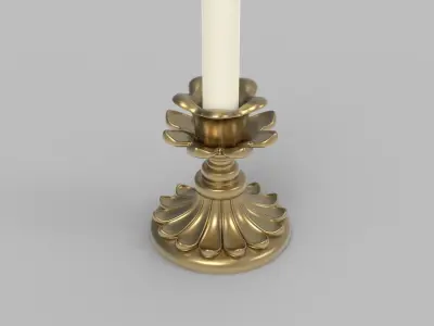 Candlestick - Candle 2 3D model