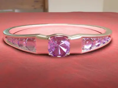 Simple Zirconia Ring by Joao Moizes Free 3D model