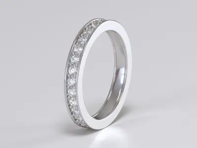 Endless ring one row 3D print model