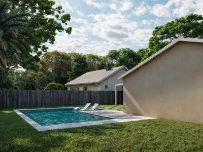 Garden Landscape 3D Model - SketchUp and Lumion Scene 3D model Free 3D model