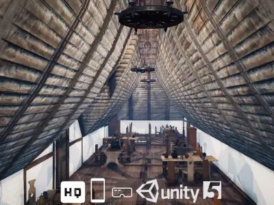 Medieval Modular City - Stuff and Tools Low-poly 3D model