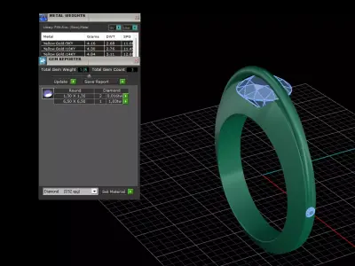 diamond ring 3D print model