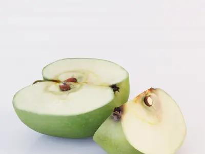 Apple Sliced 3D model