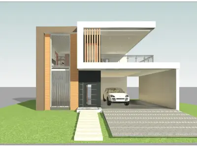 Modern house design  3D model