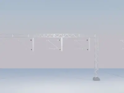 Railway Catenary - Pack of 2 Free low-poly 3D model