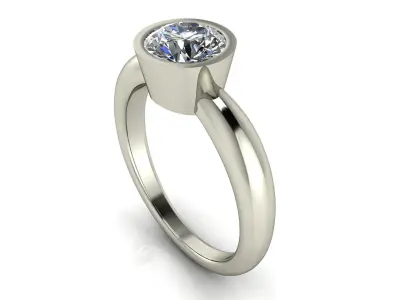Women ring 3dm stl render detail 3D print model 4