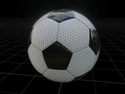 Football - Soccer Ball - PBR - Game Ready Low-poly 3D model