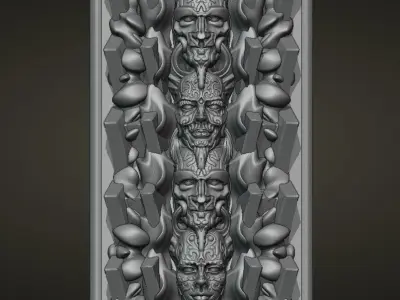 Decorative strip 3D print model