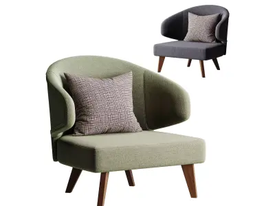 Aston Gray Chair 3D model