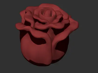 a rose 3D print model