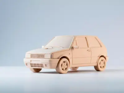 Fiat Uno 3D Car Model 3D print model