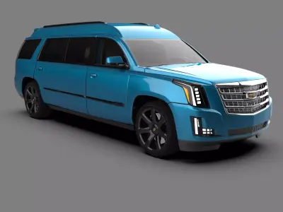 Cadillac Escalade Limousine Luxury Stretch SUV 3D model