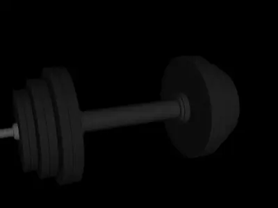 Dumbbell Low-poly 3D model shop