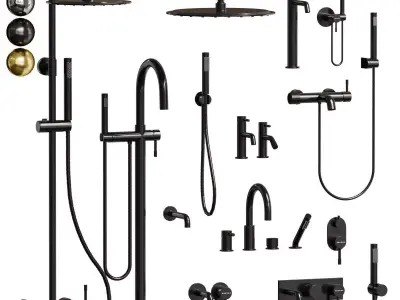 Faucet set Boheme Uno 3D model