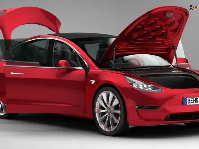 Tesla Model 3 2018 3D model