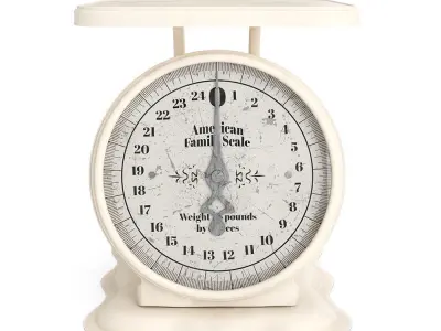 Vintage American Family Scale 3D model