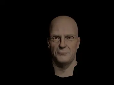 Old Doctor Game ready Rigged   3d Model   Low-poly 3D model