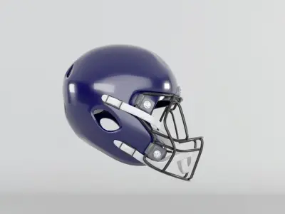 American Football Helmet 3D model