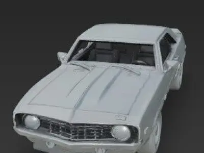 1969 Chevrolet Camaro Z28  Elegant American Muscle Icon 3D print model