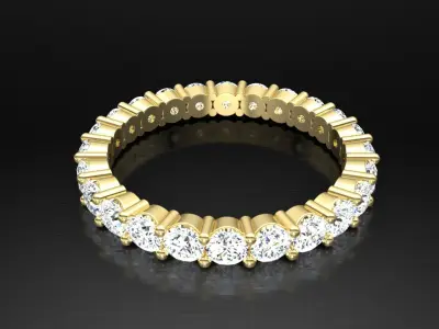 Ring M20 The luxury female ring with gems wedding 3D print model