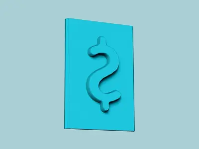 Stamp 23 - Money - Fondant Decoration Maker Toy 3D print model