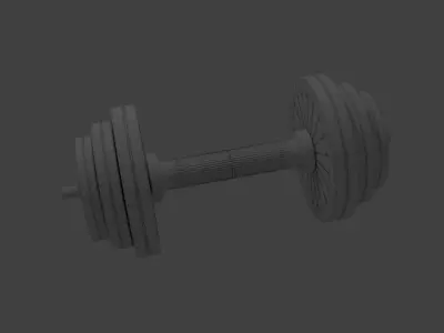 Dumbbell Low-poly 3D model shop