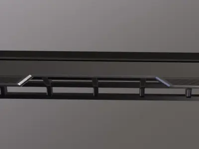 Fence Sci Fi Low-poly 3D model