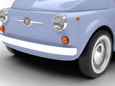 Fiat 500 1959 HQ 3d model  3D model