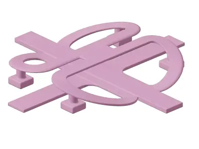 Plastic Premium Butterfly Bridge Toy 3D model