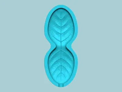 Thyme Leaf Mold - Artificial Herb Molding Tool 3D print model