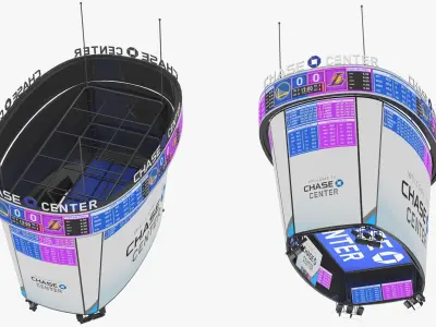Chase Center Scoreboard 3D model