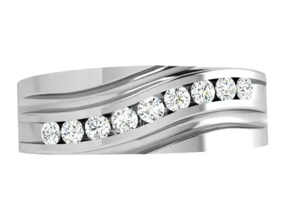Channel Setting Band Ring 3831 3D print model