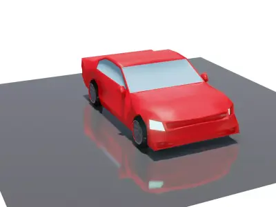 Low Poly Car Low-poly 3D model 22