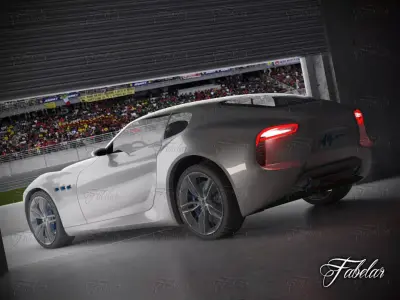 Maserati Alfieri garage 3D model
