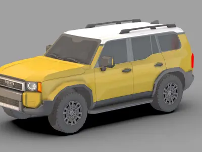  3D Toyota Land Cruiser Low-poly 3D model