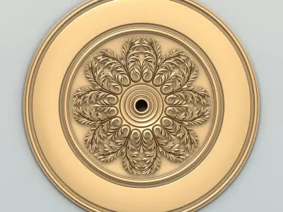 Round rosette 051 3D model