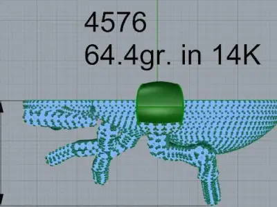 Diamond Ant Pendant 4576 3D print model