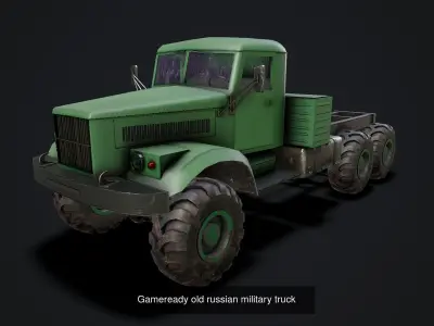 Russian Military Trucks GAME READY 3D Model Pack